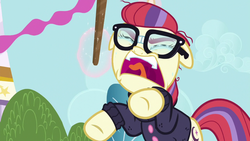 Size: 1280x720 | Tagged: safe, screencap, moondancer, amending fences, g4, crying, solo, yelling