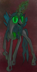 Size: 1020x1980 | Tagged: safe, artist:facelessguru, queen chrysalis, changeling, changeling queen, g4, female, solo