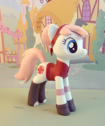 Size: 791x950 | Tagged: safe, artist:krowzivitch, nurse redheart, pony, g4, clothes, craft, crossover, female, figurine, haruno sakura, naruto, photo, ponified, sculpture, solo, traditional art
