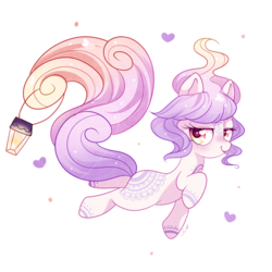 Size: 1000x1000 | Tagged: safe, artist:ipun, oc, oc only, oc:whisper, earth pony, pony, blushing, female, heart, heart eyes, lantern, looking at you, mare, simple background, smiling, solo, transparent background, wingding eyes