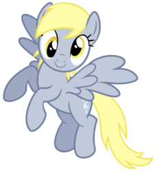Size: 6501x7200 | Tagged: safe, artist:greenmachine987, derpy hooves, pegasus, pony, absurd resolution, c:, female, flying, looking at you, mare, simple background, smiling, solo, spread wings, transparent background, vector