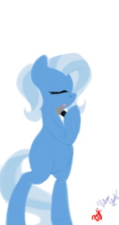 Size: 1024x1920 | Tagged: safe, artist:urbanhoof, trixie, pony, g4, 30 minute art challenge, bipedal, female, microphone, solo