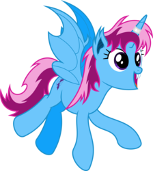 Size: 6400x7151 | Tagged: safe, artist:parclytaxel, oc, oc only, oc:parcly taxel, alicorn, bat pony, pony, .svg available, absurd resolution, alicorn oc, fangs, flying, horn ring, parclybat, simple background, solo, transparent background, vector
