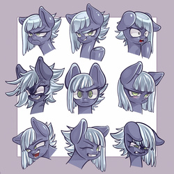 Size: 2500x2500 | Tagged: safe, artist:kaikoinu, limestone pie, earth pony, pony, g4, angry, blushing, crying, embarrassed, expressions, female, floppy ears, frown, glare, grin, gritted teeth, high res, looking at you, mare, one eye closed, open mouth, pouting, sad, shocked, shy, smiling, smirk, smug, solo, unamused, wide eyes, wink