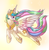 Size: 600x609 | Tagged: safe, artist:aniritak, princess celestia, g4, female, flying, smiling, solo