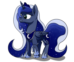 Size: 1024x857 | Tagged: safe, artist:setonlr, princess luna, g4, female, simple background, solo, transparent background