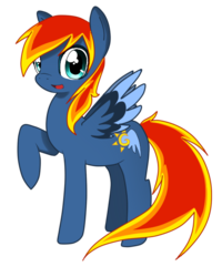 Size: 505x632 | Tagged: safe, artist:aria-pari, oc, oc only, oc:joyful wings, pegasus, pony, simple background, solo, transparent background