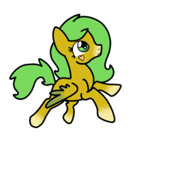 Size: 832x832 | Tagged: safe, pegasus, pony, butterbean, eyes open, pretty pretty pegasus, simple background, solo, transparent background, wings