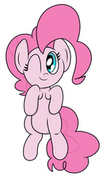 Size: 666x1106 | Tagged: safe, artist:pink-dooples, pinkie pie, g4, belly, female, simple background, solo, white background