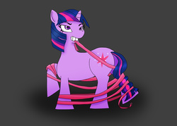 Size: 3947x2819 | Tagged: safe, artist:numbuh0051, twilight sparkle, pony, g4, female, high res, ribbon, solo