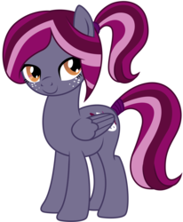 Size: 4120x5000 | Tagged: safe, artist:kooner-cz, oc, oc only, oc:spotlight splash, pegasus, pony, equestria daily, absurd resolution, equestria daily mascots, freckles, looking at you, mascot, smiling, tail wrap