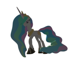 Size: 808x701 | Tagged: safe, artist:sparkyfox, princess celestia, pony, g4, 3d, daz studio, female, mare, simple background, solo, transparent background