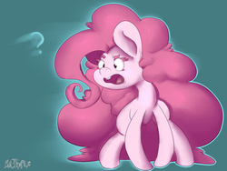 Size: 600x450 | Tagged: safe, artist:failprofile, pinkie pie, g4, 30 minute art challenge, female, question mark, solo