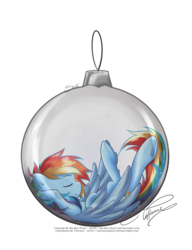 Size: 1386x1801 | Tagged: safe, artist:secret-pony, artist:tiffanymarsou, rainbow dash, pegasus, pony, g4, armpits, bauble, christmas ornament, female, micro, simple background, solo, transparent background, underhoof