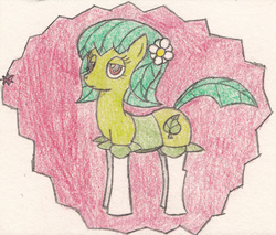 Size: 968x826 | Tagged: safe, artist:eternaljonathan, hybrid, plant pony, ponified, traditional art