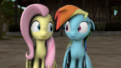 Size: 1920x1080 | Tagged: safe, artist:fd-daylight, fluttershy, rainbow dash, g4, 3d, floppy ears, source filmmaker