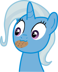 Size: 1000x1242 | Tagged: safe, artist:dogjedi, trixie, pony, unicorn, g4, cookie, cute, diatrixes, female, food, mare, mouth hold, ponies with cookies, simple background, solo, transparent background, vector