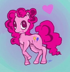 Size: 734x753 | Tagged: safe, artist:ihatebags, pinkie pie, g4, blushing, female, solo