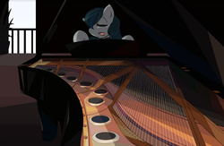 Size: 1227x800 | Tagged: safe, artist:tyuubatu, coloratura, g4, female, musical instrument, piano, rara, solo