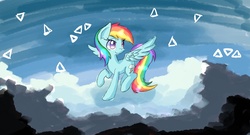 Size: 1920x1038 | Tagged: safe, artist:kawaiipony2, rainbow dash, g4, female, solo