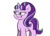 Size: 1100x800 | Tagged: safe, artist:tranzmuteproductions, starlight glimmer, pony, unicorn, g4, backwards cutie mark, bedroom eyes, female, horn, mare, s5 starlight, simple background, smiling, solo, transparent background