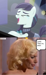 Size: 596x960 | Tagged: safe, screencap, coloratura, human, g4, the mane attraction, crying, lady gaga, live action, meme, rara, that's my pony, that's my x