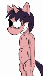 Size: 1080x1920 | Tagged: safe, artist:kaz, oc, oc only, animated, edgy, nightmare fuel, solo, spoops