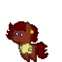 Size: 128x128 | Tagged: safe, artist:pixelanon, oc, oc only, oc:ruby rouge, colt quest, 8-bit, child, earring, female, filly, foal, piercing, sprite