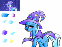 Size: 1280x960 | Tagged: safe, artist:cherryblossom103, trixie, pony, unicorn, boast busters, g4, female, grin, mare, solo