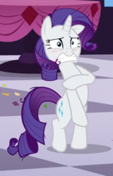 Size: 326x510 | Tagged: safe, screencap, rarity, g4, make new friends but keep discord, cropped, naked rarity