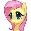 Size: 100x100 | Tagged: safe, artist:pohwaran, fluttershy, g4, animated, female, icon, simple background, solo, transparent background