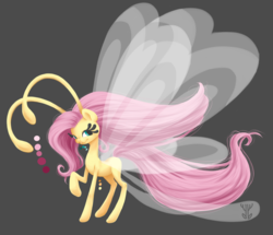 Size: 1644x1417 | Tagged: safe, artist:vappletree, fluttershy, breezie, g4, breeziefied, female, flutterbreez, solo, species swap