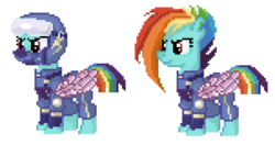 Size: 604x320 | Tagged: safe, artist:ervmaprangs, rainbow dash, g4, pixel art, simple background, sprite, transparent background, worldwarequestria