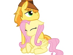 Size: 960x720 | Tagged: safe, artist:pinkievaliente, braeburn, fluttershy, g4, female, male, ship:braeshy, shipping, straight