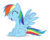 Size: 3732x3000 | Tagged: safe, artist:sollace, rainbow dash, pony, g4, my little pony: friendship is magic, testing testing 1-2-3, cute, dashabetes, female, high res, laughing, open mouth, show accurate, simple background, sitting, smiling, solo, spread wings, transparent background, vector, wings