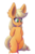 Size: 1000x1500 | Tagged: safe, artist:heir-of-rick, applejack, earth pony, pony, semi-anthro, daily apple pony, g4, applebucking thighs, bipedal, ear fluff, female, impossibly large ears, solo