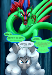 Size: 1280x1854 | Tagged: safe, artist:severus, oc, oc only, oc:axl, oc:stormfront, comic:serpent's coils, coatl, comic, stories from the front