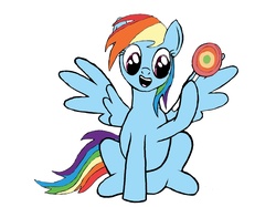 Size: 2705x2024 | Tagged: safe, rainbow dash, g4, candy, female, food, high res, lollipop, solo