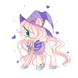 Size: 1000x1000 | Tagged: safe, artist:ipun, oc, oc only, bracelet, cape, clothes, floating heart, hat, heart, heart eyes, jewelry, simple background, solo, transparent background, wingding eyes