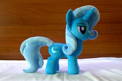 Size: 2048x1362 | Tagged: safe, artist:egalgay, trixie, pony, unicorn, g4, female, handmade, irl, mare, photo, plushie, solo