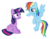 Size: 3840x3000 | Tagged: safe, artist:sollace, rainbow dash, twilight sparkle, alicorn, pony, g4, testing testing 1-2-3, female, high res, imminent boop, mare, show accurate, simple background, transparent background, twilight sparkle (alicorn), vector