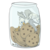 Size: 1024x1024 | Tagged: safe, artist:thekuto, oc, oc only, oc:der, griffon, cookie, food, micro, solo, that griffon sure "der"s love cookies
