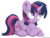 Size: 1473x1115 | Tagged: safe, artist:bugplayer, edit, twilight sparkle, alicorn, pony, g4, alternate hairstyle, bugplayer is trying to murder us, cute, female, looking up, mare, open mouth, prone, simple background, smiling, solo, transparent background, twiabetes, twilight sparkle (alicorn)