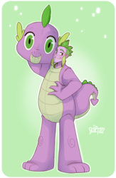 Size: 800x1229 | Tagged: safe, artist:skirtzzz, part of a set, spike, human, g4, clothes, costume, dragon costume, dressphere, final fantasy x-2, humanized, male, mascot, pony coloring, solo