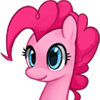 Size: 100x100 | Tagged: safe, artist:pohwaran, pinkie pie, g4, animated, blinking, female, icon, portrait, simple background, solo, transparent background