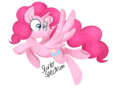 Size: 3300x2400 | Tagged: safe, artist:scarlet-spectrum, pinkie pie, alicorn, pony, g4, alicornified, female, high res, pinkiecorn, race swap, simple background, solo, transparent background, xk-class end-of-the-world scenario
