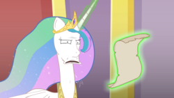 Size: 1366x768 | Tagged: safe, artist:piemations, princess celestia, friendship is violence, g4, reaction image