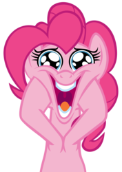 Size: 7000x9900 | Tagged: safe, artist:tardifice, pinkie pie, g4, the mane attraction, absurd resolution, faic, female, open mouth, simple background, solo, transparent background, vector