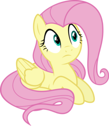 Size: 5173x6000 | Tagged: safe, artist:slb94, fluttershy, g4, absurd resolution, female, i've seen some shit, scared, simple background, solo, transparent background, vector