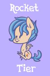 Size: 1280x1920 | Tagged: safe, artist:pinipy, oc, oc only, oc:rocket tier, equestria daily, chibi, solo